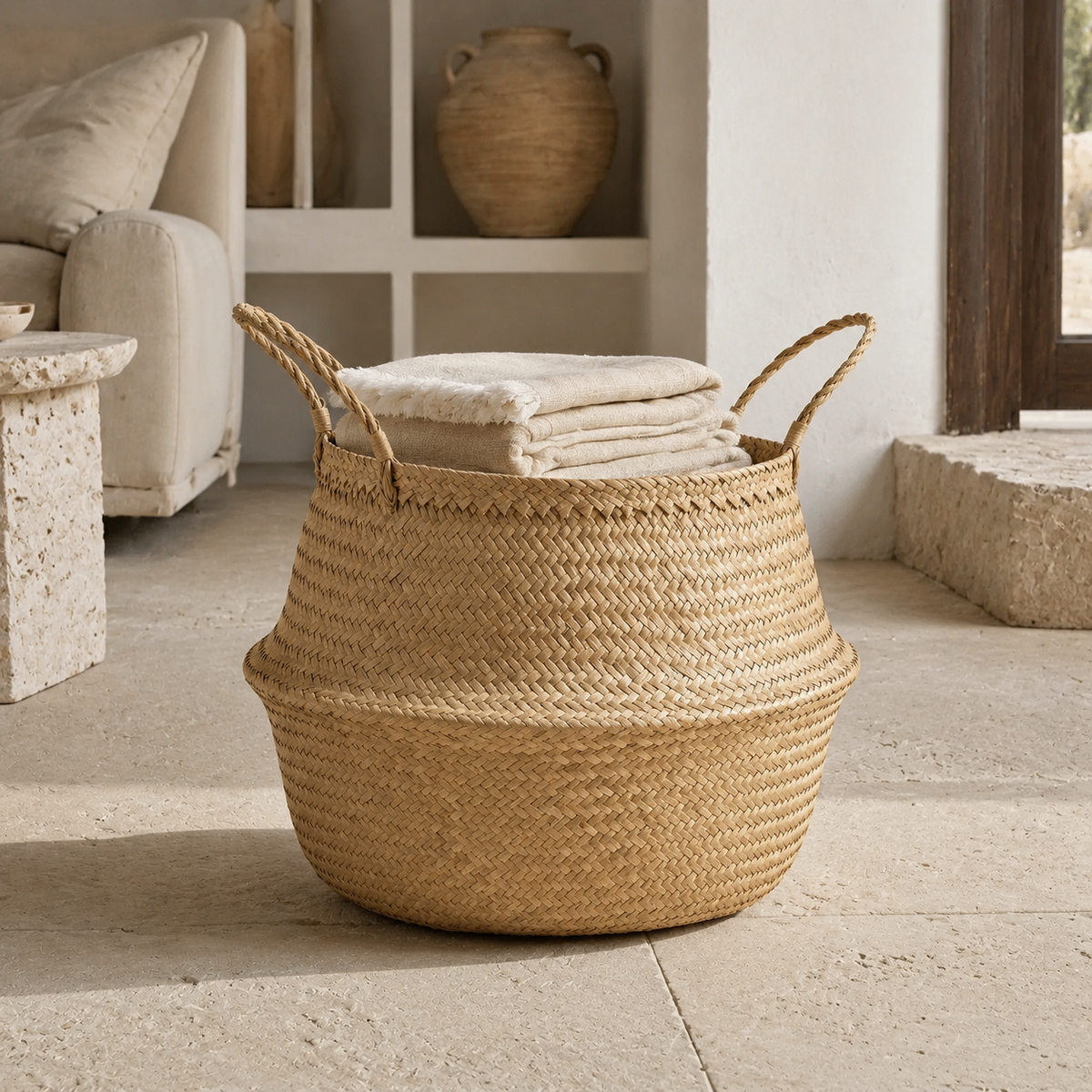 The Abbotsbury Rattan Storage Basket