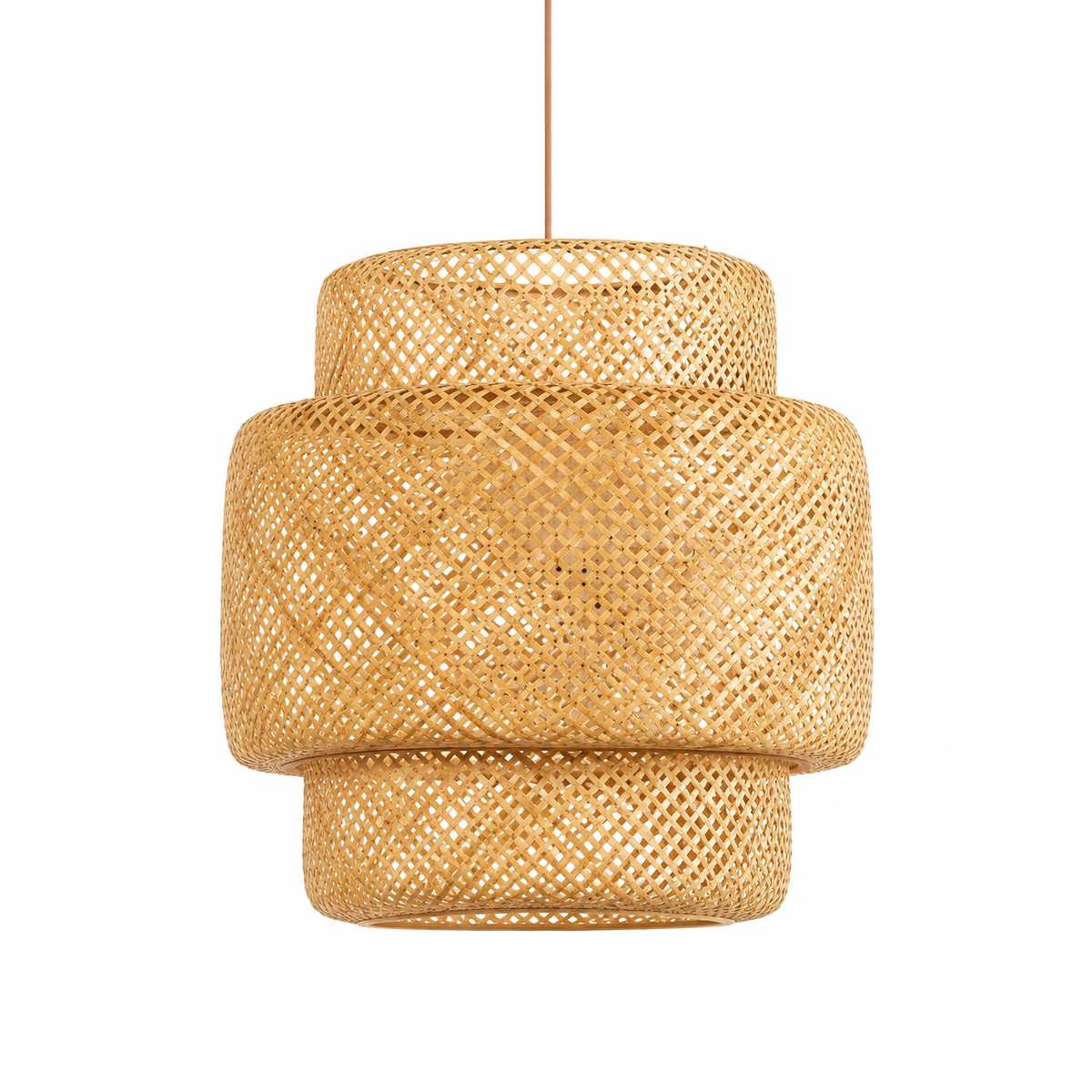The Alresford Wave Rattan Pendant Light