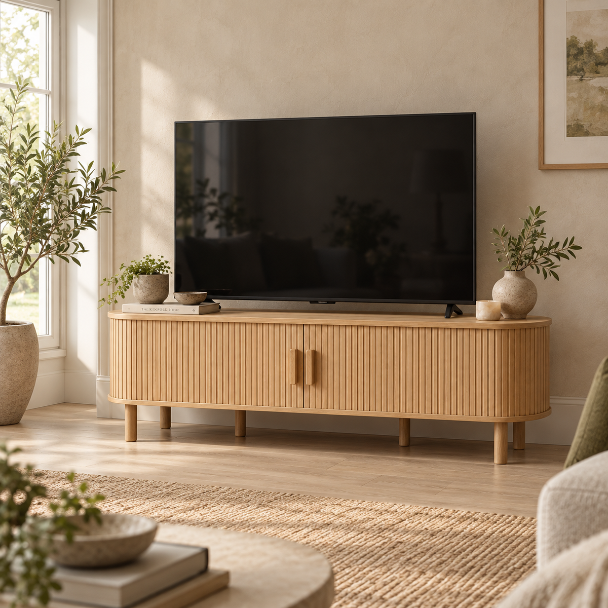 The Oakhurst Rattan TV Unit