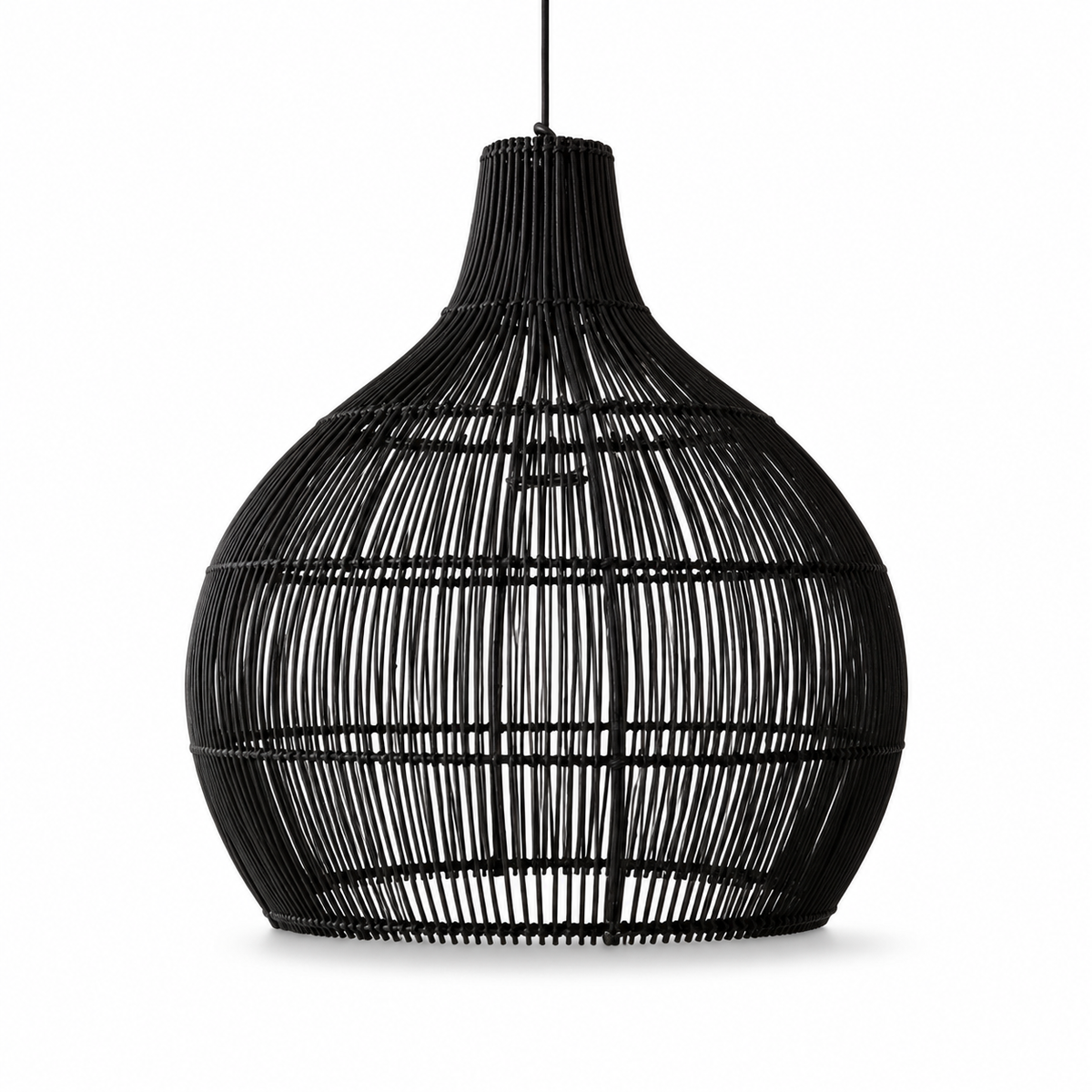 The Bampton Vintage Rattan Pendant Light