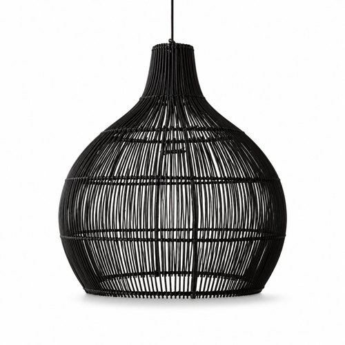 The Bampton Vintage Rattan Pendant Light