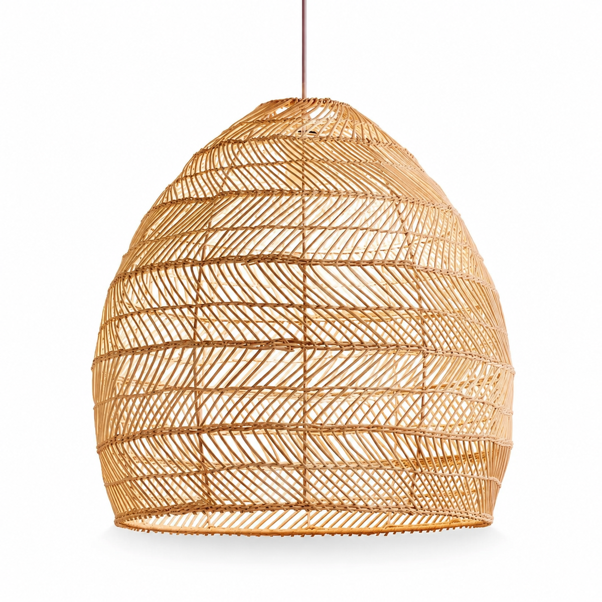 The Bickleigh Fringed Natural Fibre Pendant Light