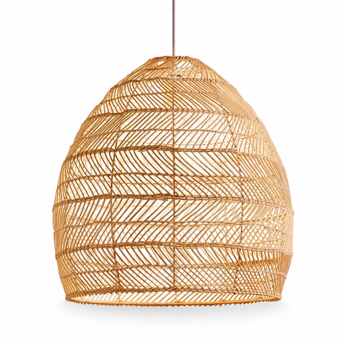 The Bickleigh Fringed Natural Fibre Pendant Light