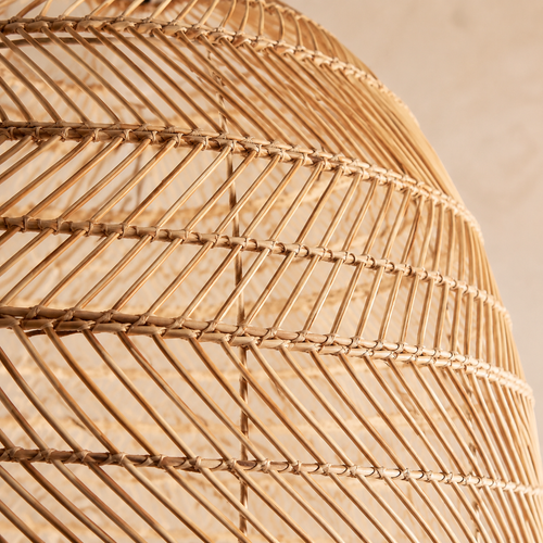 The Bickleigh Fringed Natural Fibre Pendant Light