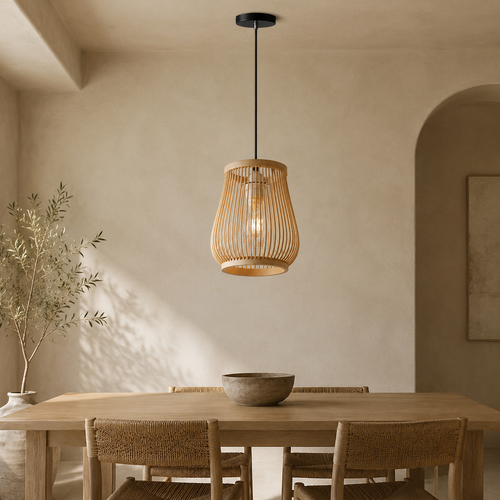 The Bourton Bamboo Lantern Pendant Light