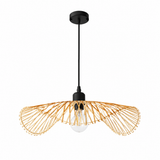 The Branscombe Tall Rattan Pendant Light