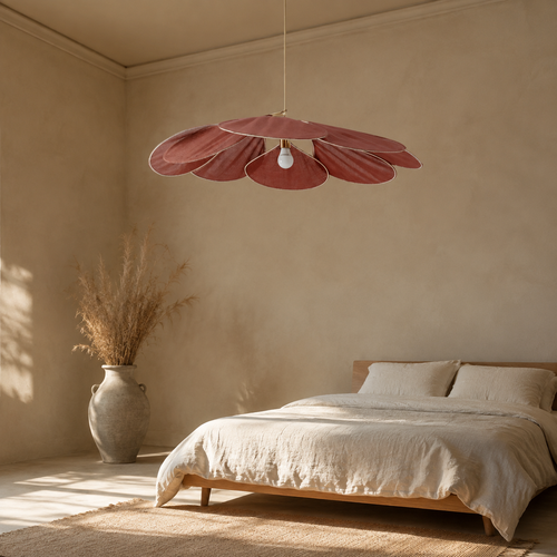 The Bredon Rattan-Effect Petal Pendant Light