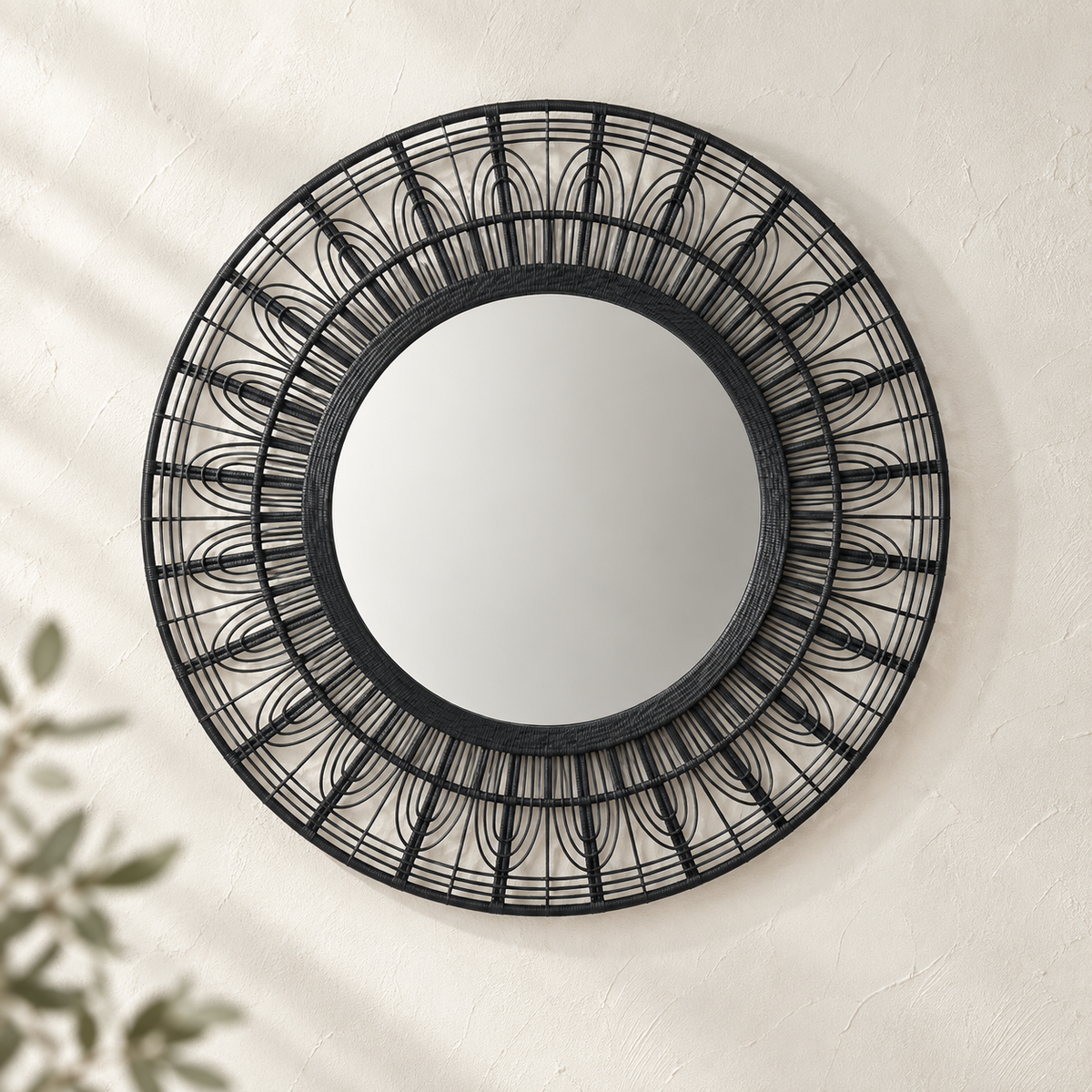 The Brockenhurst Rattan Wall Mirror