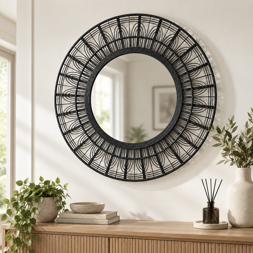 The Brockenhurst Rattan Wall Mirror