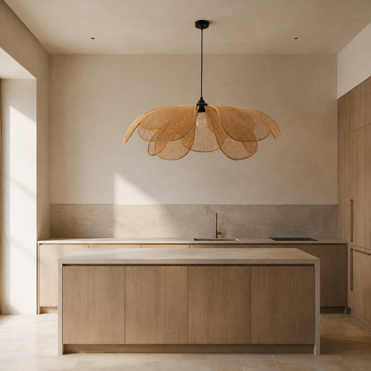 The Burford Woven Flower Pendant Light