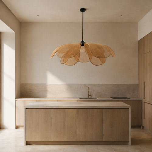 The Burford Woven Flower Pendant Light