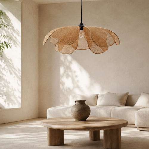 The Burford Woven Flower Pendant Light