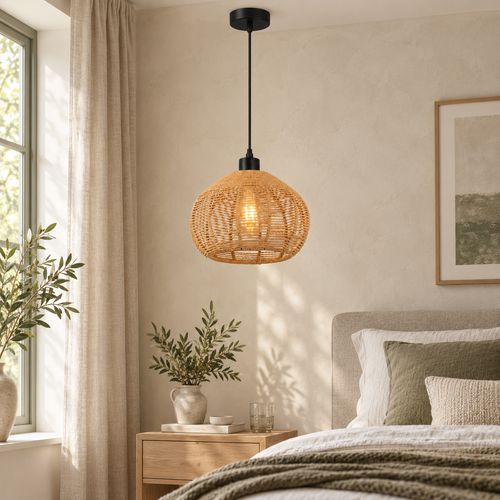 The Ashcombe Rattan Pendant Light