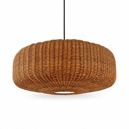 The Chagford Retro Woven Rattan Pendant Light