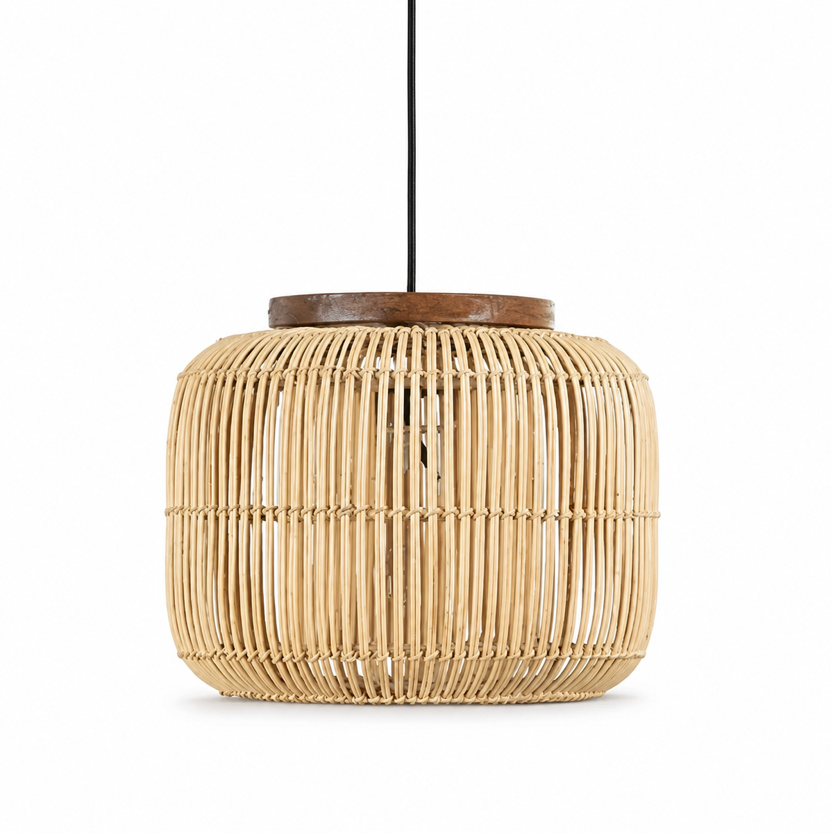 The Charlbury Retro Rattan Ceiling Light