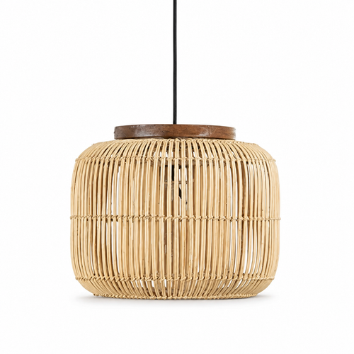 The Charlbury Retro Rattan Ceiling Light