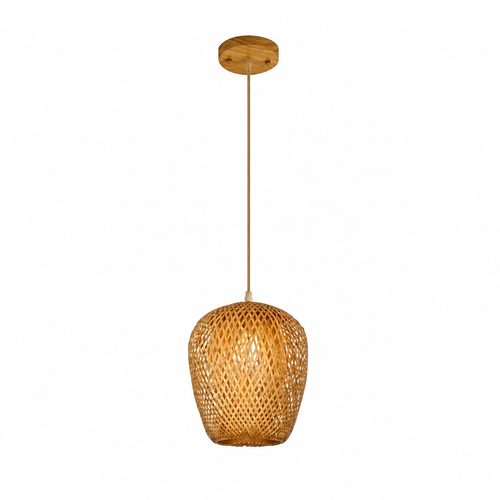The Chawton Olive Bamboo Pendant Light
