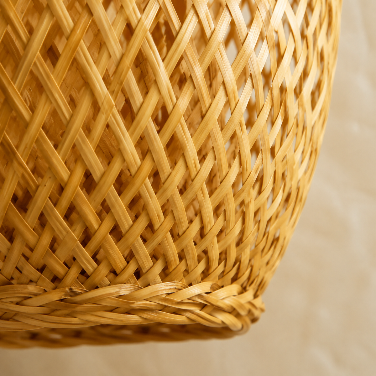 The Chawton Olive Bamboo Pendant Light