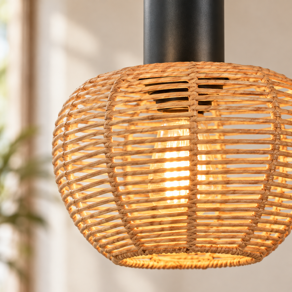 The Castleton Rattan Pendant Light