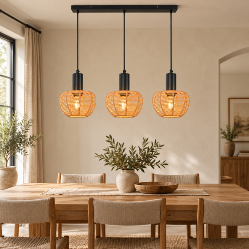 The Castleton Rattan Pendant Light