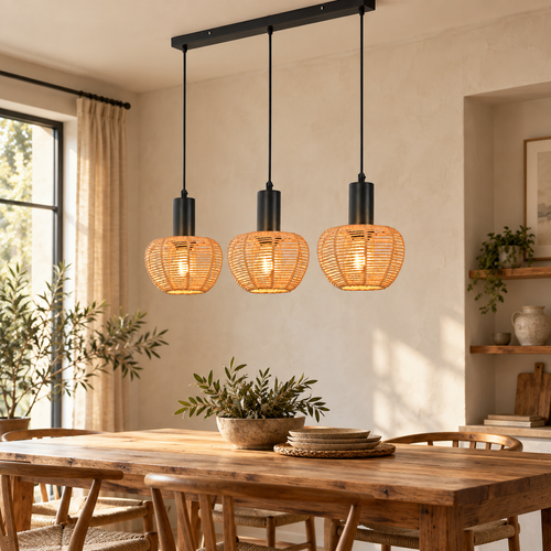 The Castleton Rattan Pendant Light