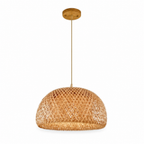 The Colyton Dome Rattan Pendant Light