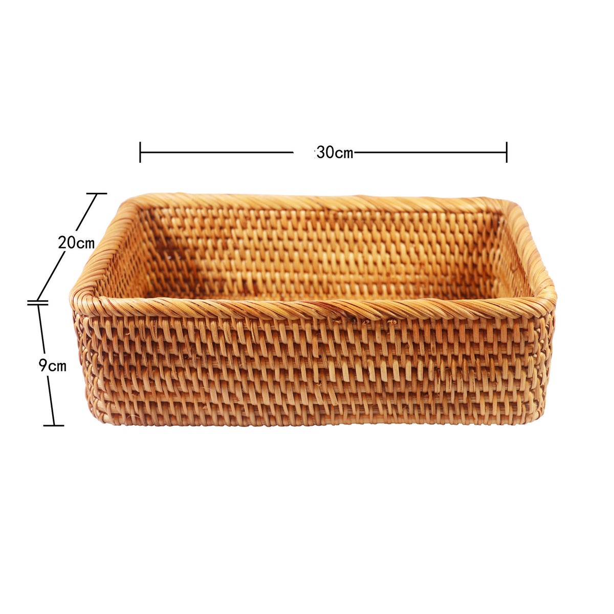 Beilin Storage Basket — Rectangular woven storage basket.