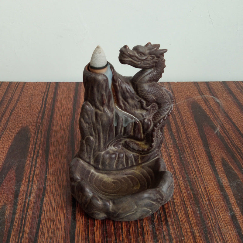 Kamakura Incense Burner — Sculptural backflow incense burner, model A.