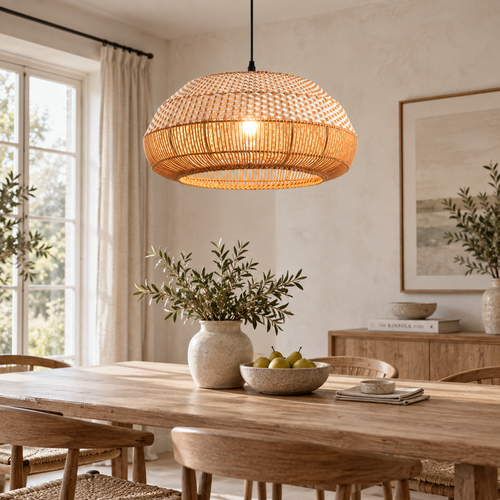 The Alderley Rattan Pendant Light
