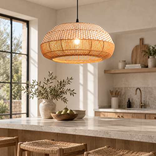 The Alderley Rattan Pendant Light