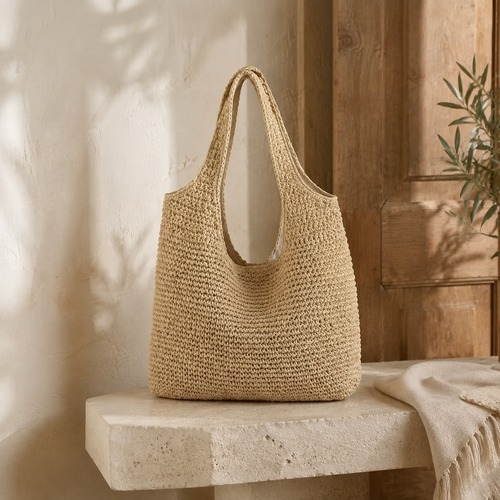 The Cresswell Soft Woven Rattan Tote Bag