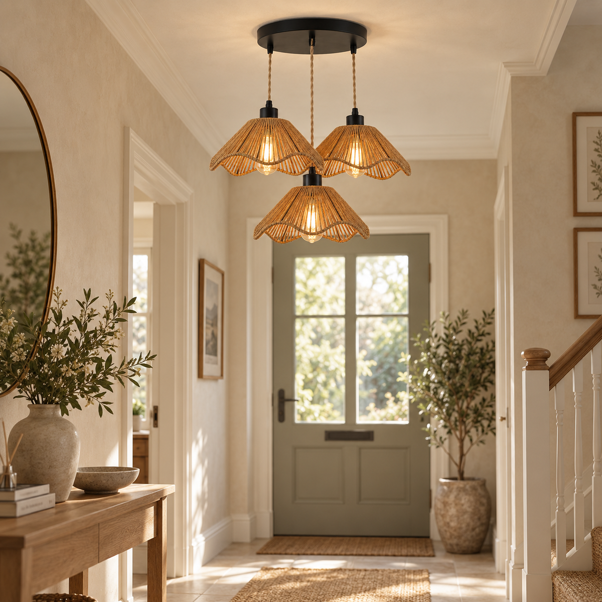 The Marsden Rattan Pendant Light
