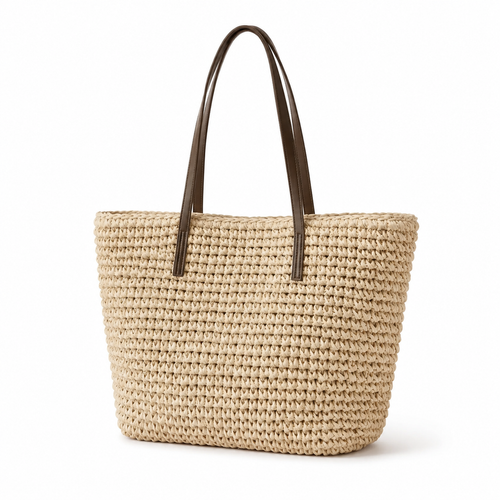 The Dunster Large Woven Rattan Tote Bag