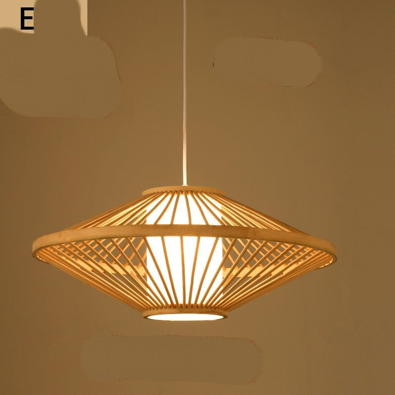 Cirebon Pendant Light — Wide, angular pendant shade in a diamond-like silhouette.