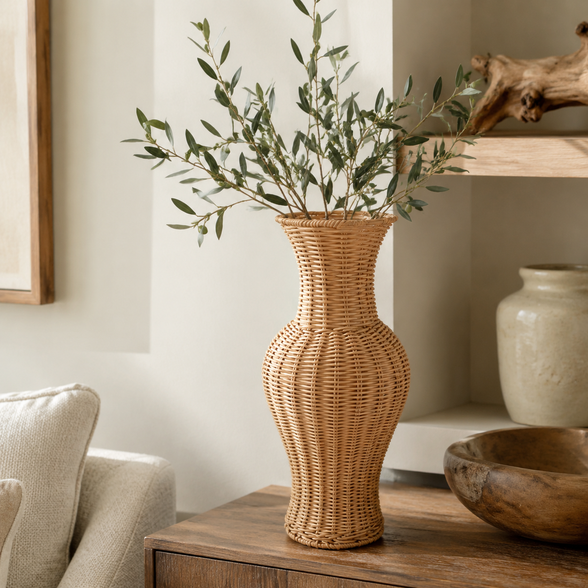 The Ebrington Amphora Rattan Vase