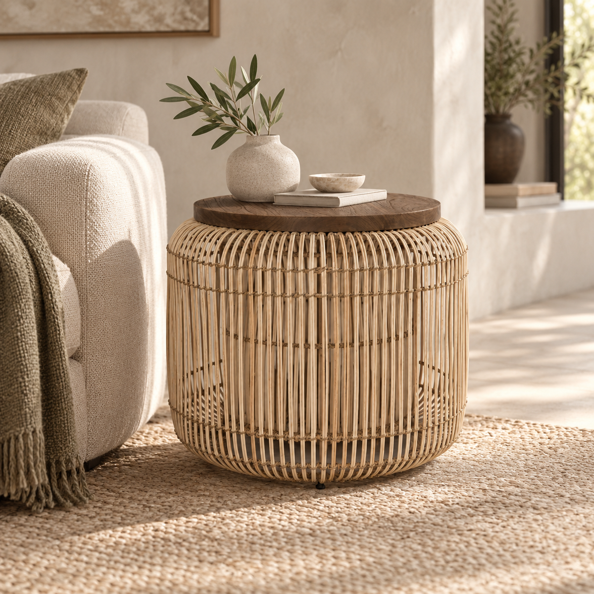 The Ellerby Rattan Coffee Table