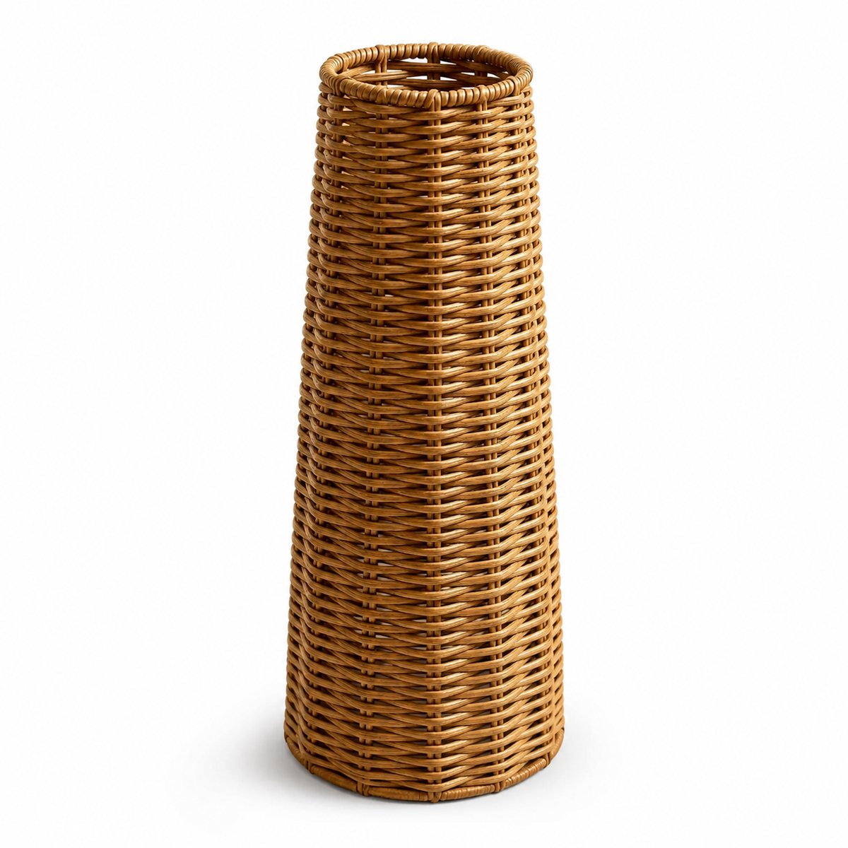The Edington Tall Cylindrical Rattan Vase