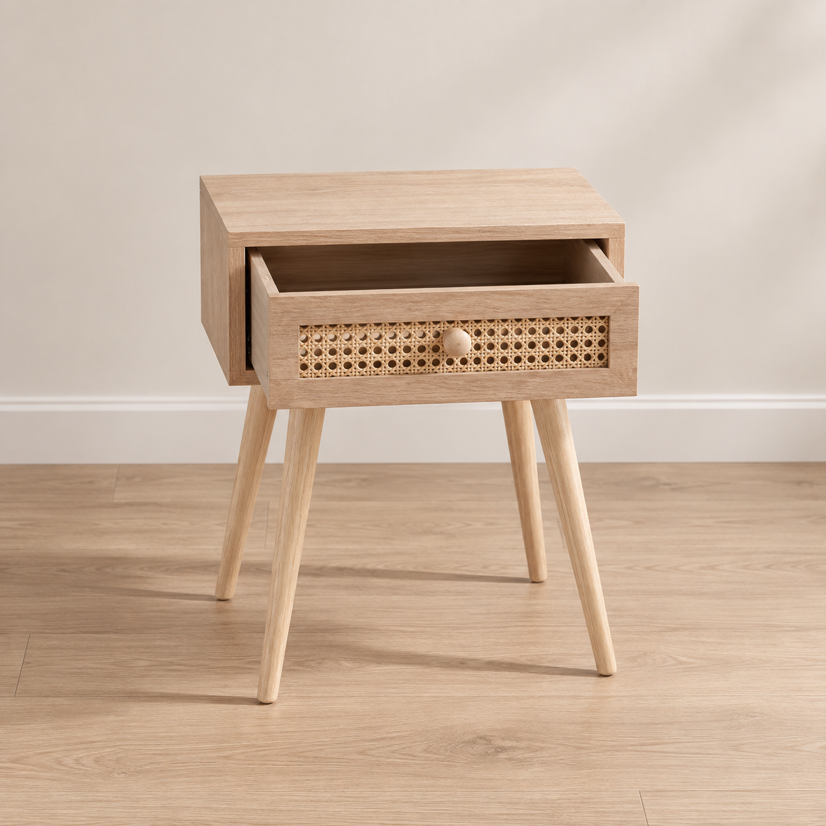 The Kelmscott Rattan Bedside Table