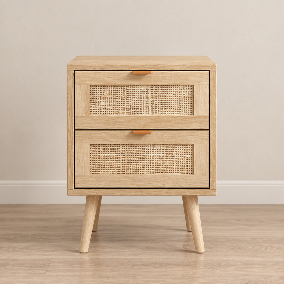 The Bramley Rattan Bedside Table