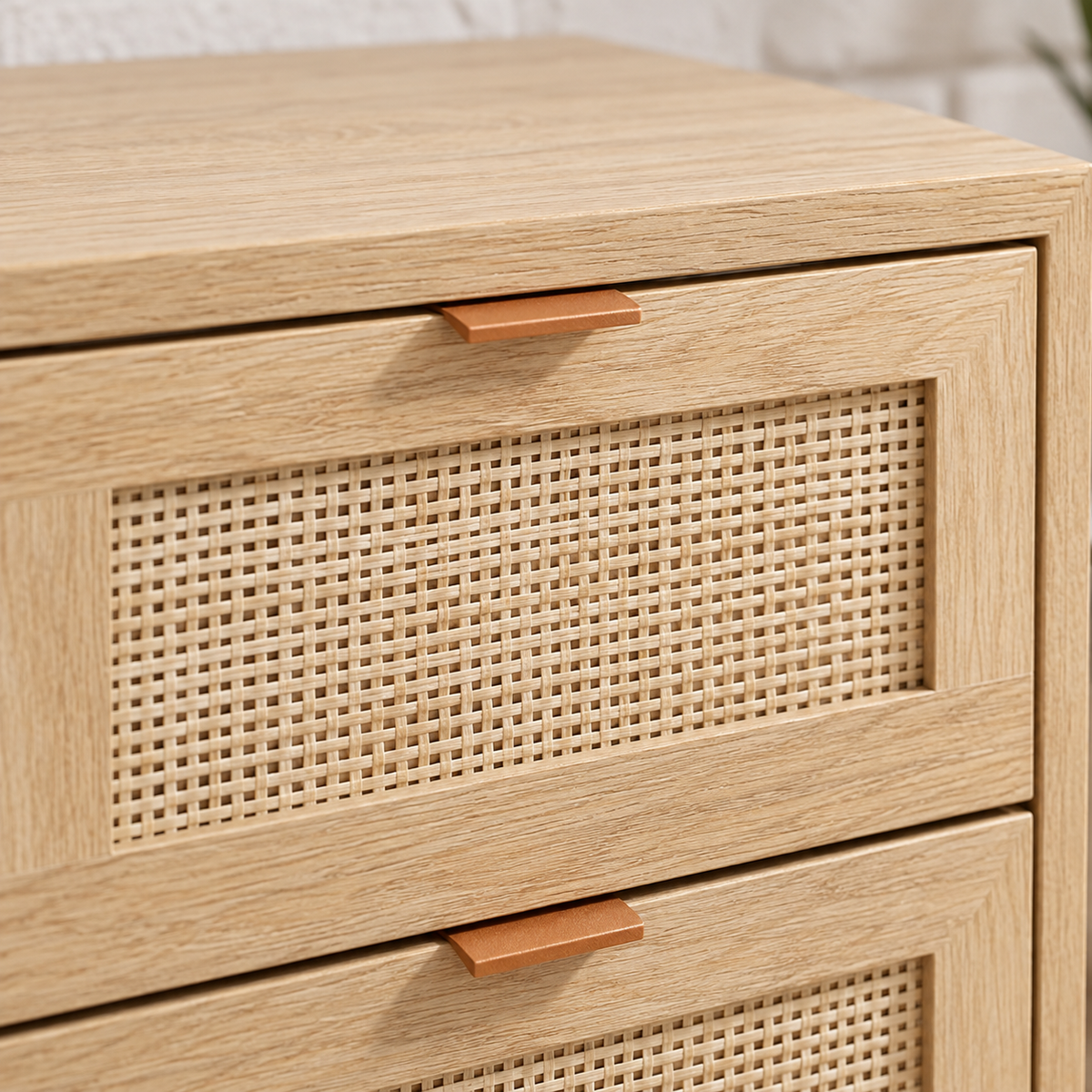 The Bramley Rattan Bedside Table
