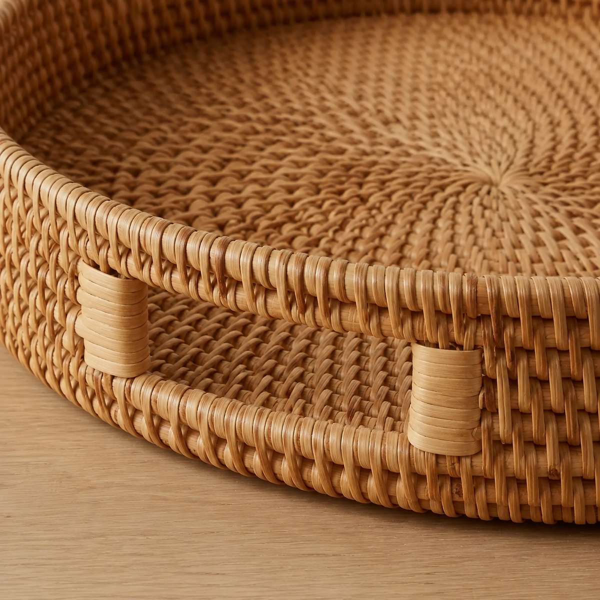 The Fittleworth Round Rattan Tray
