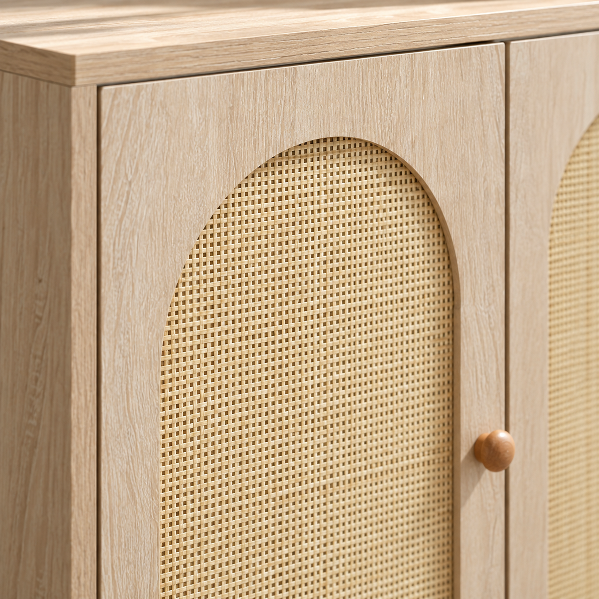 The Hensley Rattan Sideboard