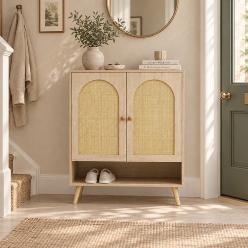 The Hensley Rattan Sideboard