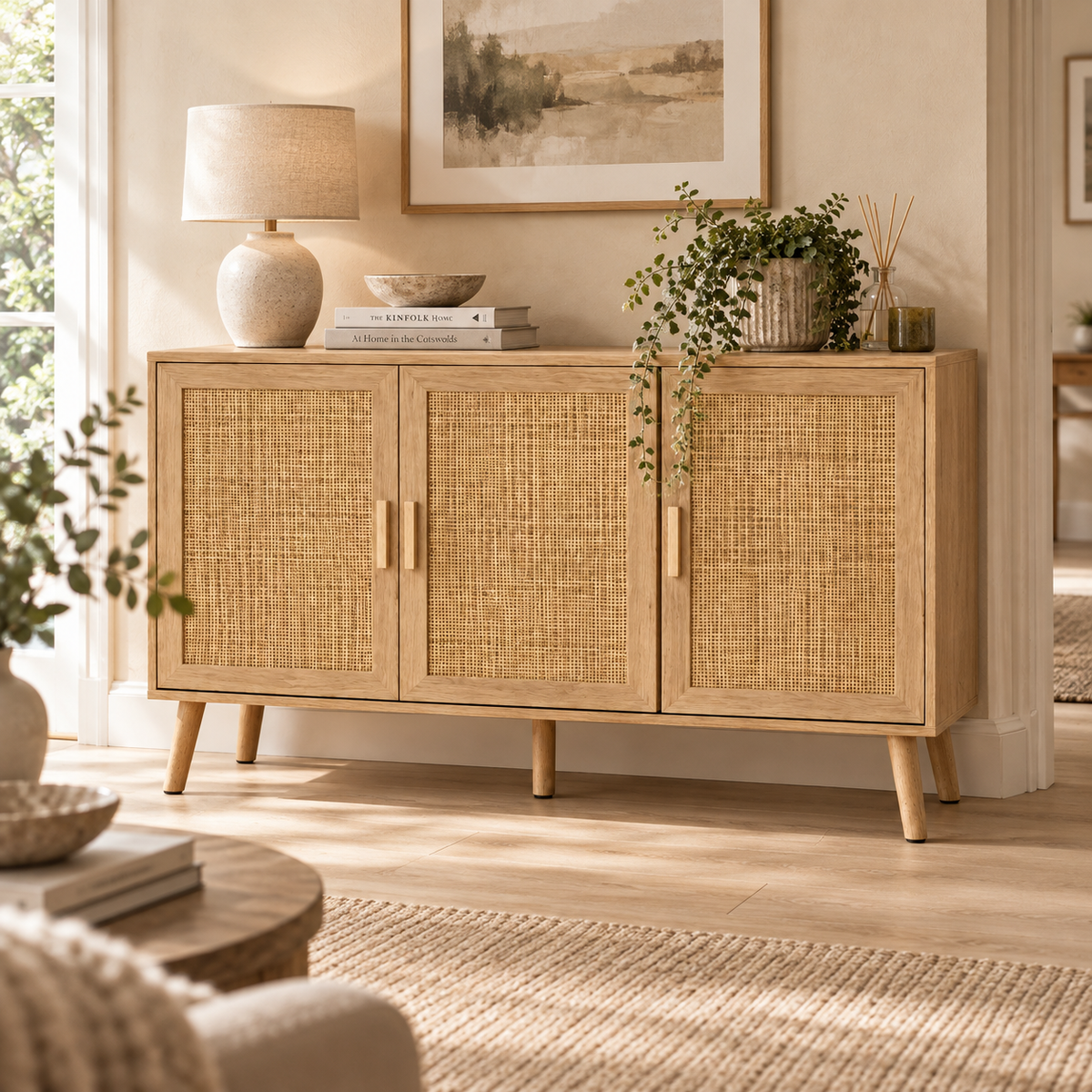 The Netherby Rattan Sideboard