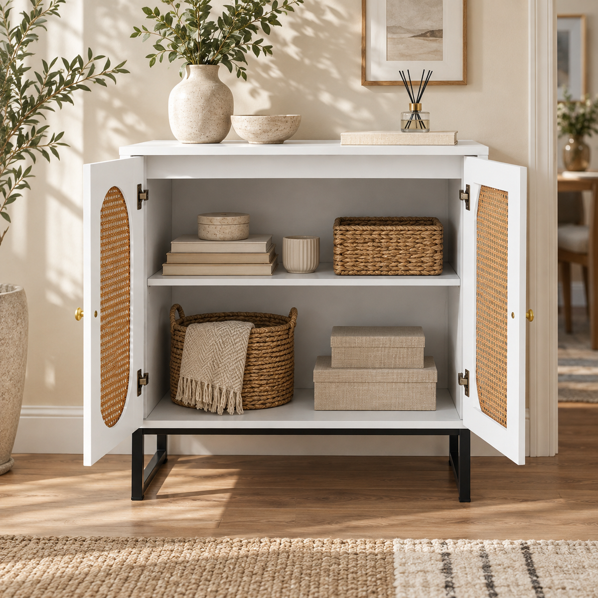 The Barnsdale Rattan Sideboard