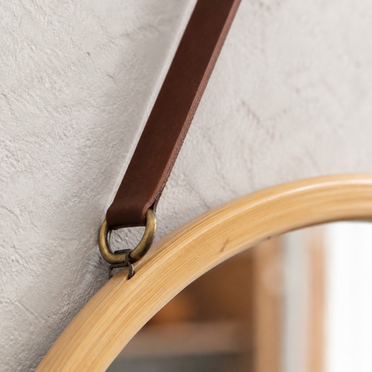 The Hambledon Teardrop Rattan Wall Mirror