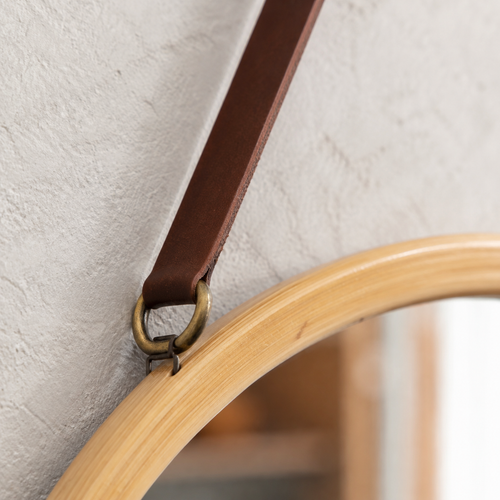 The Hambledon Teardrop Rattan Wall Mirror