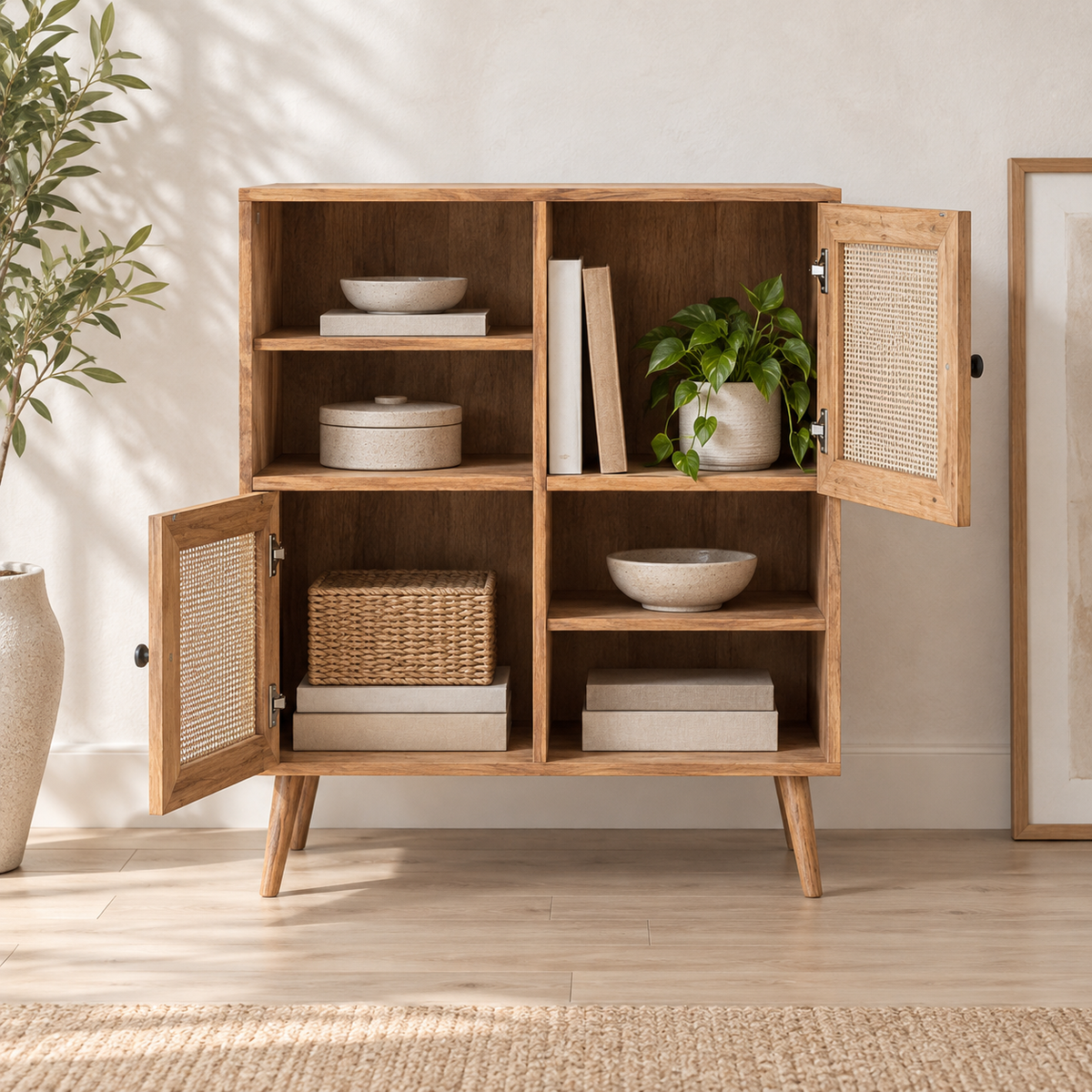 The Fenwick Rattan Sideboard