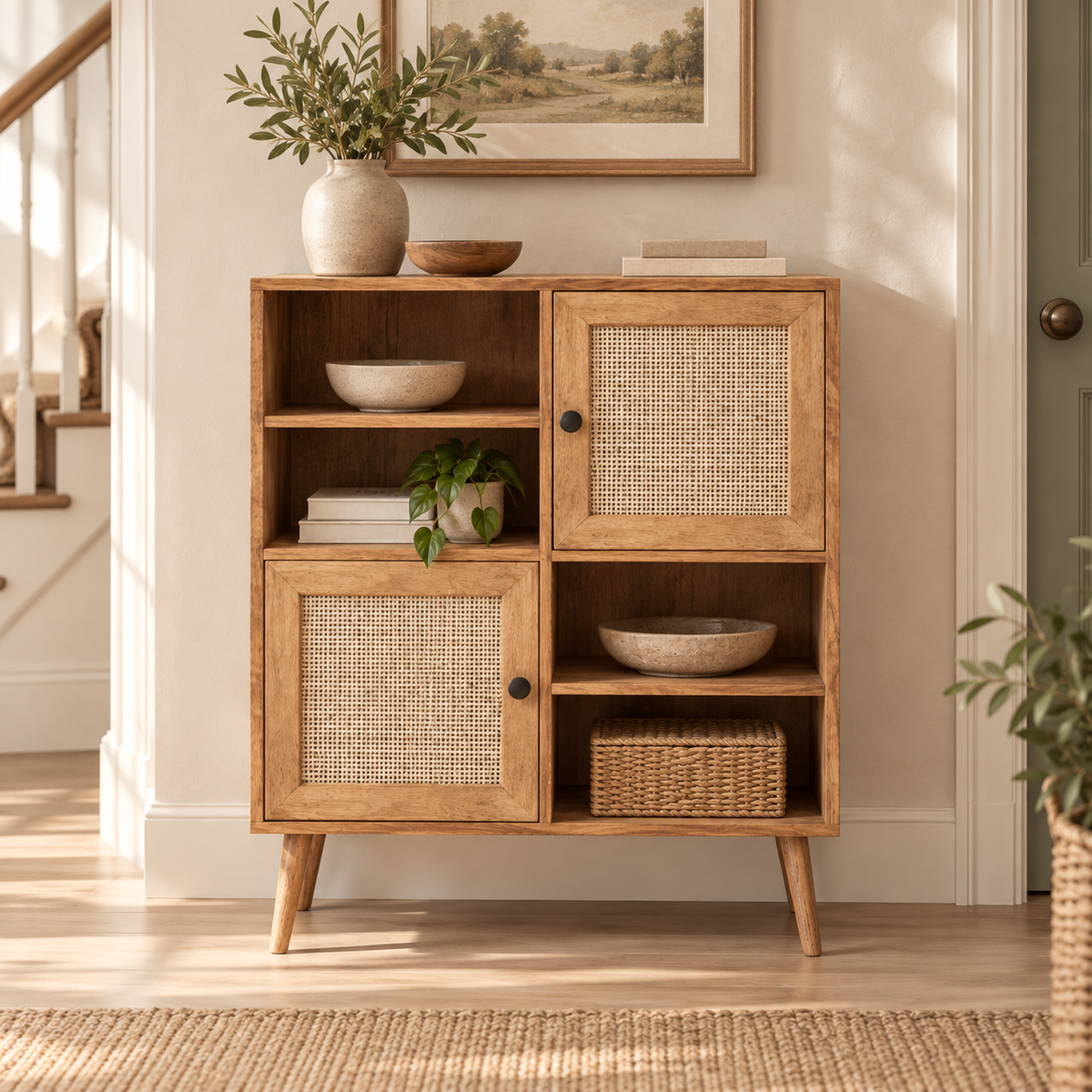 The Fenwick Rattan Sideboard