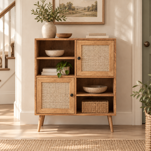 The Fenwick Rattan Sideboard